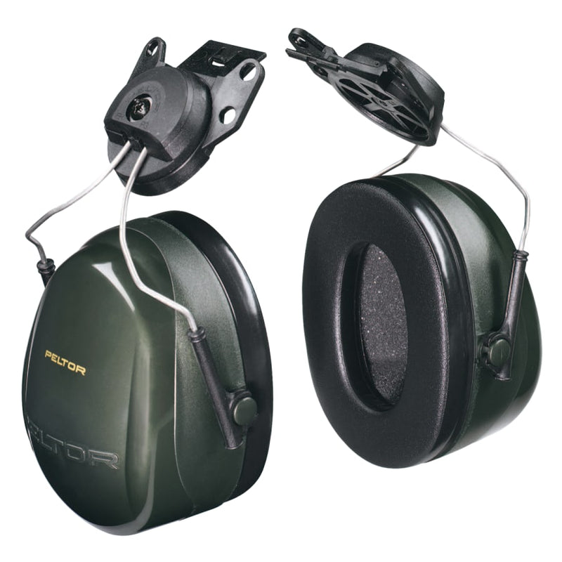 Optime 101 Earmuffs, 24 Db Nrr, Dark Green, Cap Attached