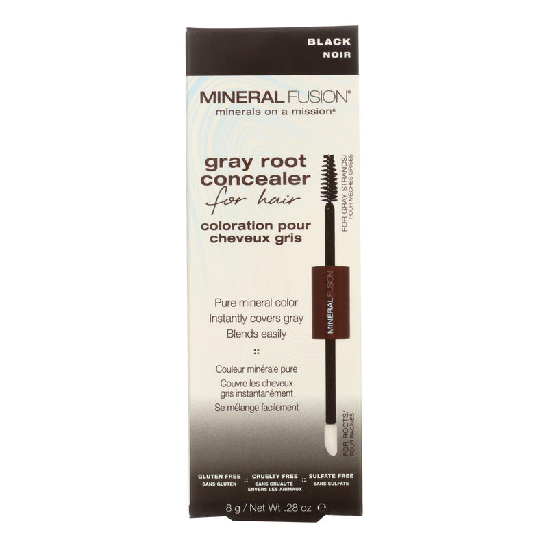 Mineral Fusion - Gray Root Concealer - Black - 0.28 Oz.