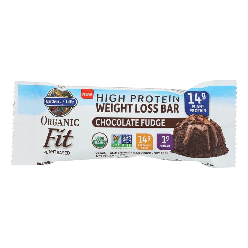 Garden Of Life - Fit High Protein Bar Chocolate Fudge - Case Of 12 - 1.9 Oz