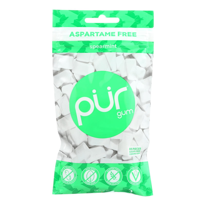 Pur Spearmint Gum  - Case Of 12 - 2.72 Oz