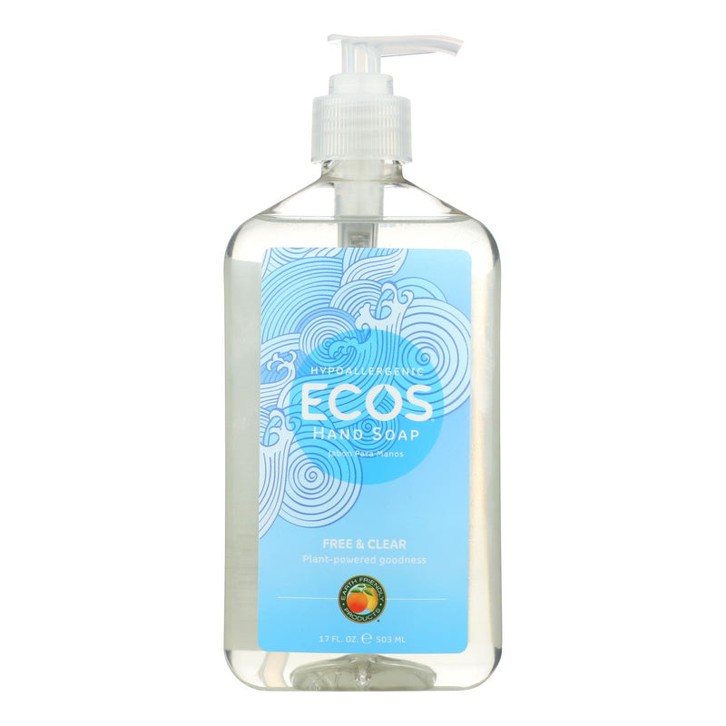 Ecos Hand Soap - Free And Clear - Case Of 6 - 17 Fl Oz.