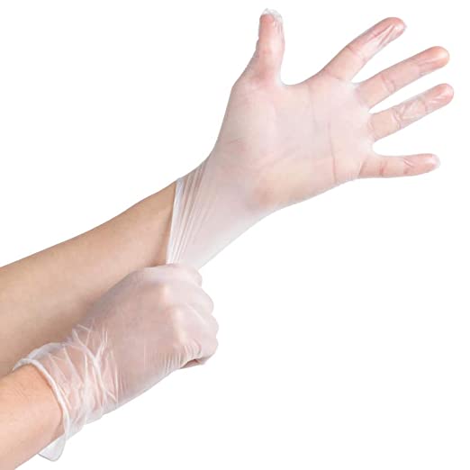 Vinyl Exam Gloves Lg N-s Cs 10-100  Powder Free