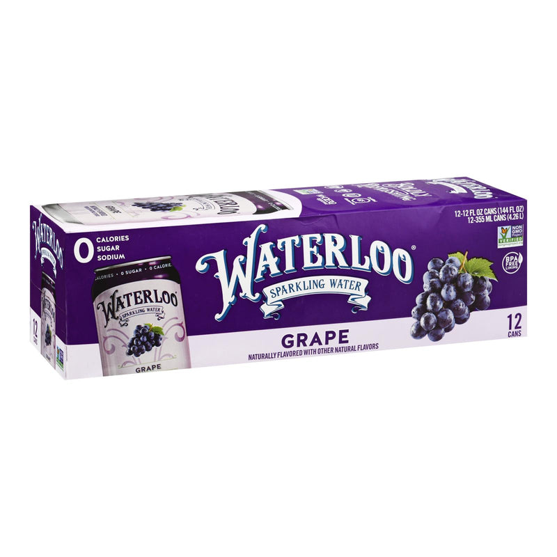 Waterloo - Sparkling Water Grape - Case Of 2 - 12-12 Fz