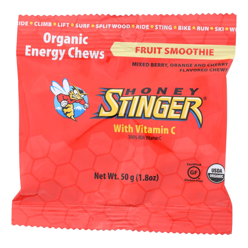 Honey Stinger Energy Chew - Organic - Fruit Smoothie - 1.8 Oz - Case Of 12