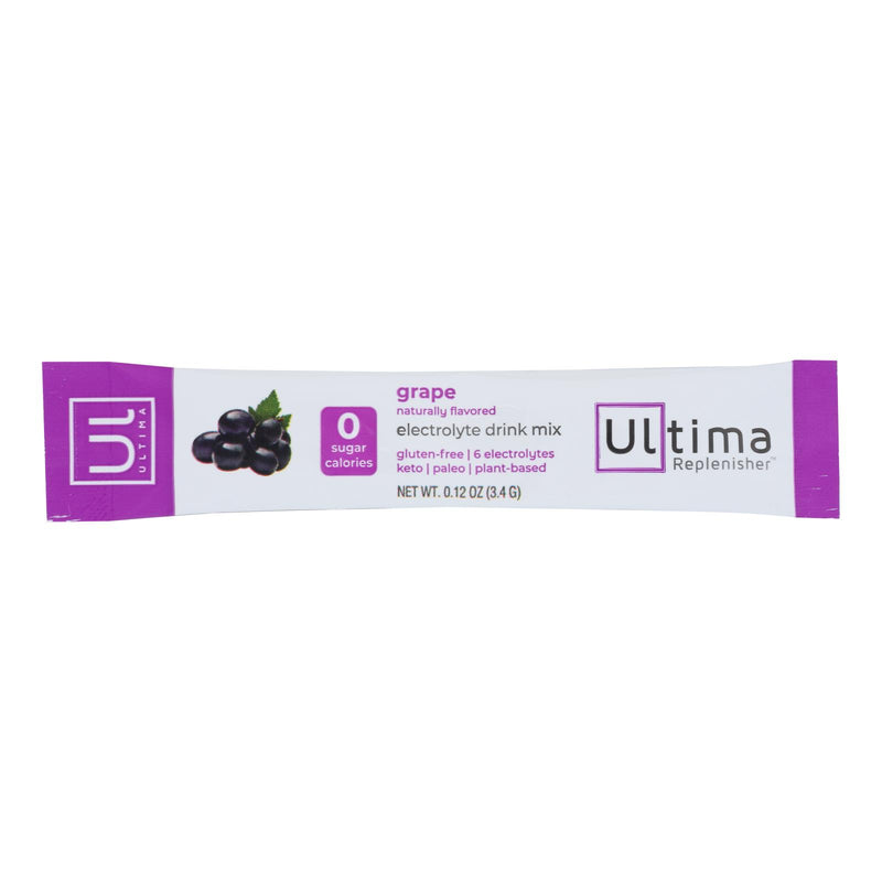 Ultima Replenisher - Electrolyte Powder Grape - Case Of 20-0.12 Oz