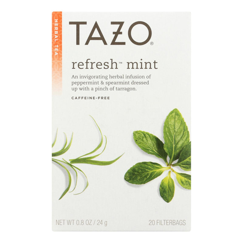 Tazo Tea Herbal Tea - Refreshing Mint - Case Of 6 - 20 Bag