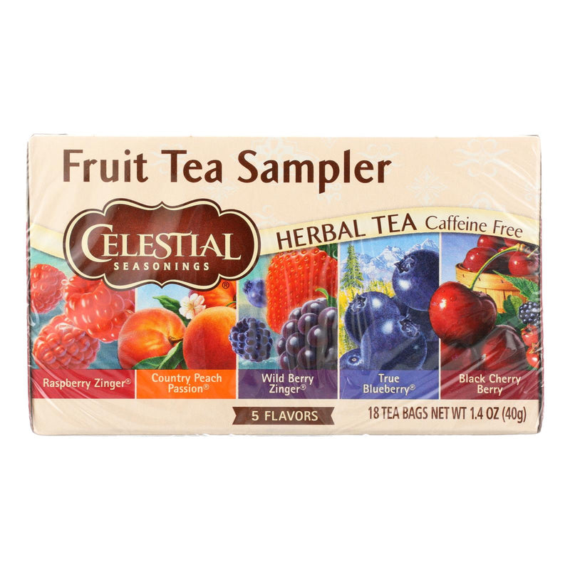 Celestial Seasonings Herbal Tea - Fruity Variety Pack - Case Of 6 - 18 Bag