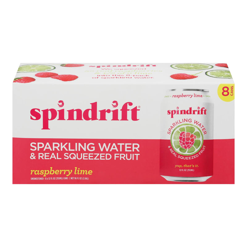 Spindrift Sparkling Water & Real Squeezed Fruit - Case Of 3 - 8-12 Fz