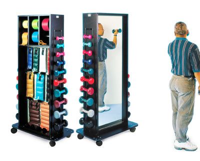 Mobile Storage Rack w Mirror