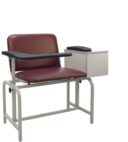 Bariatric X-Wide Padded Blood Drawing Chair w/ Cabinet