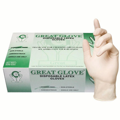 Great Glove Industrial Grade Latex Disposable Gloves