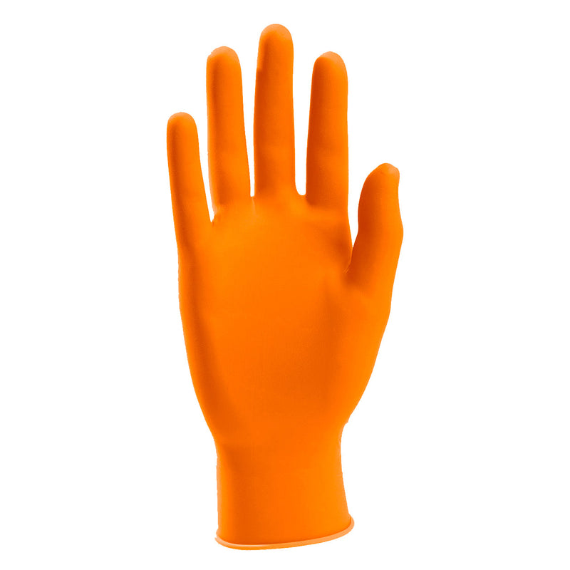 SureCare HI-VIS Powder Free Orange Nitrile Disposable Exam Gloves