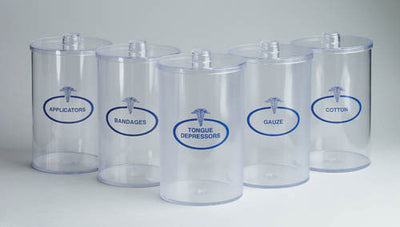 Sundry Jars- Plastic Labeled Set/5