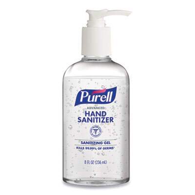 PURELL Advanced Hand Refreshing Gel, 8 oz Pump Bottle, 12/Carton (410212SCT)