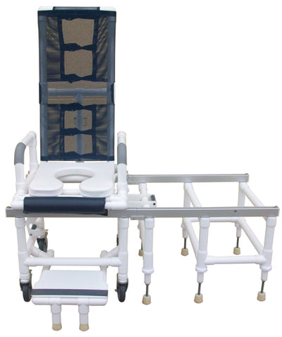 Tilt-N-Space Shower Chair PVC & Transfer Bench Comb. Sli