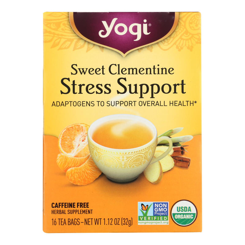 Yogi - Tea Clementine Stress - Case Of 6 - 16 Bag