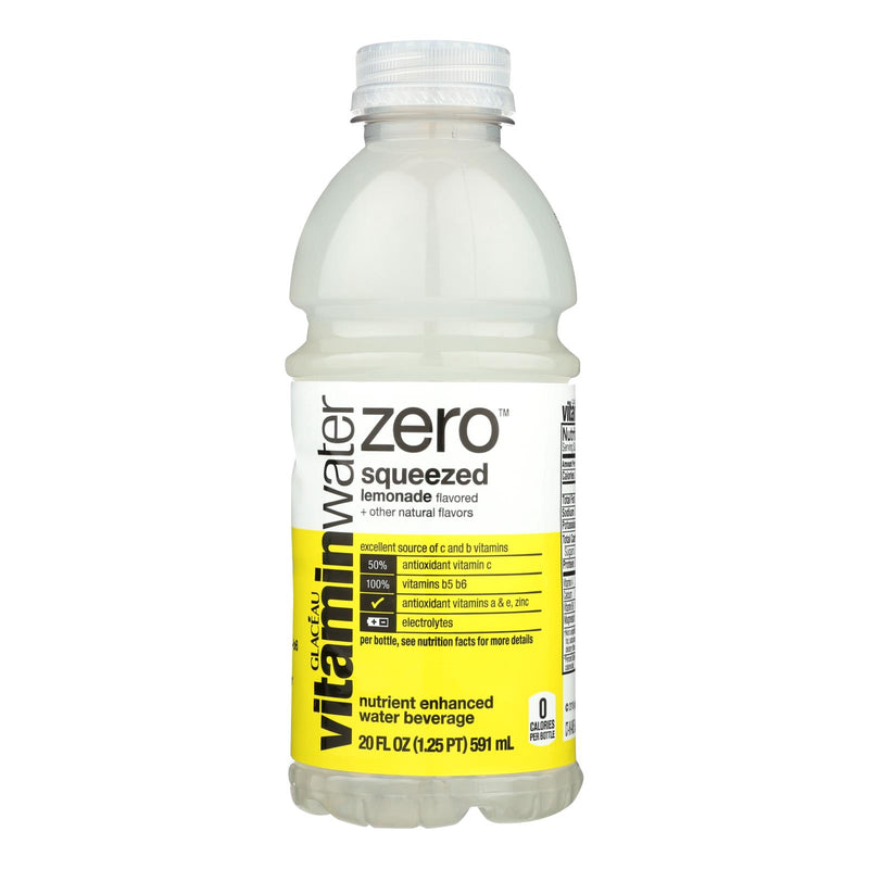 Glaceau Vitamin Water Zero, Squeeze Lemonade  - Case Of 12 - 20 Fz