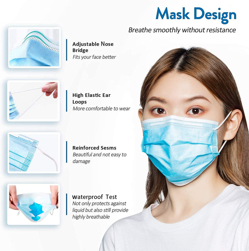 2000PCS Benzoyl 3-Ply Non-Medical Face Masks