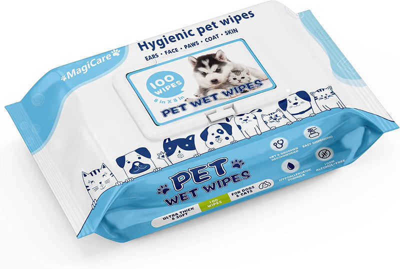 MagiCare® Pet Dog Cat Large Cleaning Wipes (100ct), 16 Packs/Case