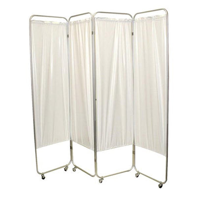 Four Panel Privacy Screen With Wheels