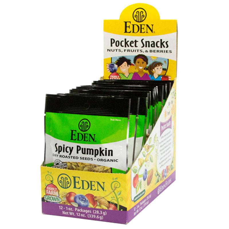 Eden Foods Seeds, Pumpkin, Spicy (12x1 OZ)