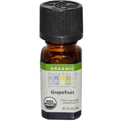 Aura Cacia Organic Grapefruit Essential Oil (1x.25 Oz)