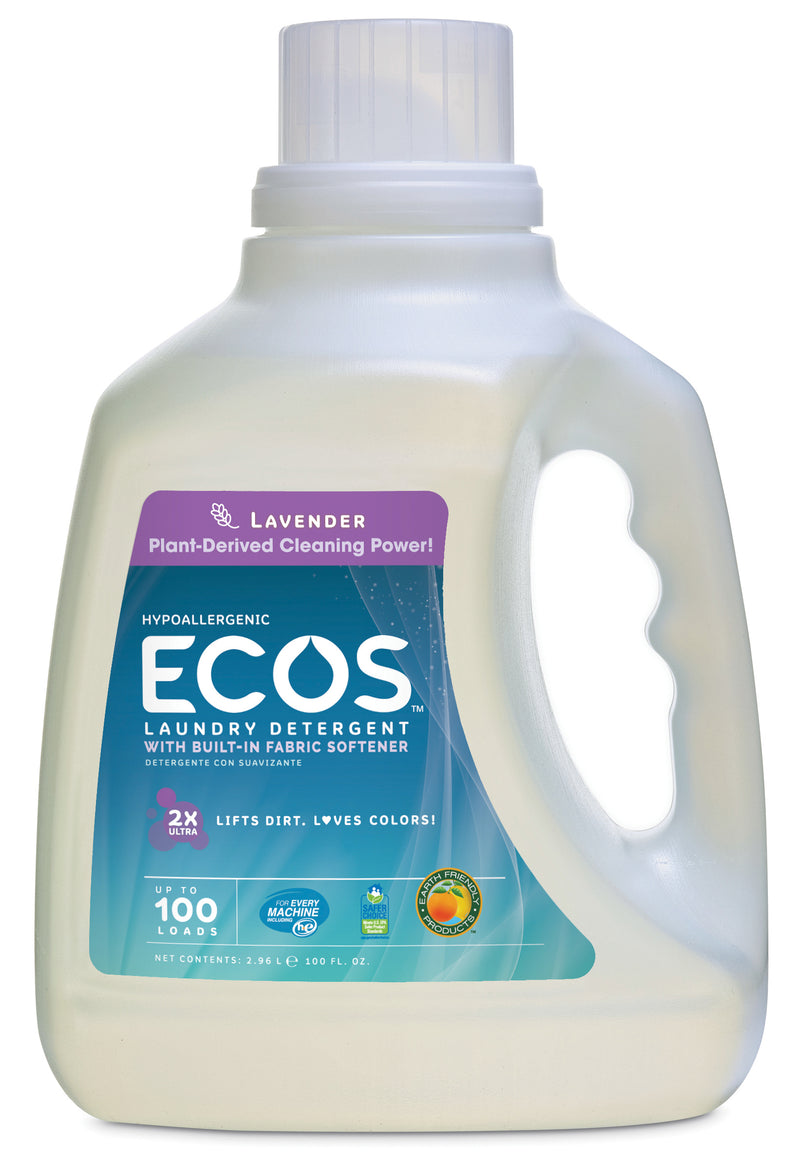 Earth Friendly Ecos Lavender Ultra Liquid Detergent (4x100 Oz)