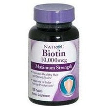 Natrol Max Strengt Biotin, 10000mg (100 TAB)