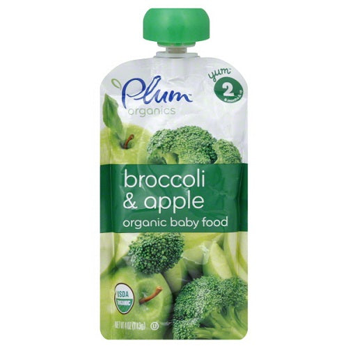 Plum Organics  Plum Broccoli-Apple (6X4 OZ)