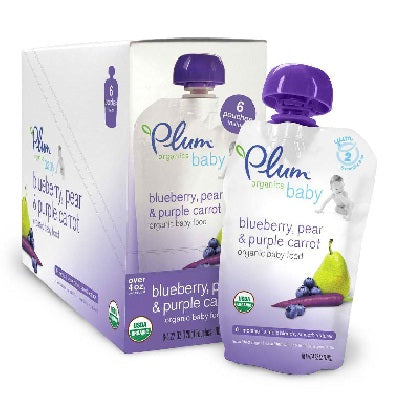 Plum Organics Blu-Pear-C (6x4OZ )