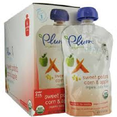 Plum Organics Swtpot-Corn-Apple (6x4OZ )
