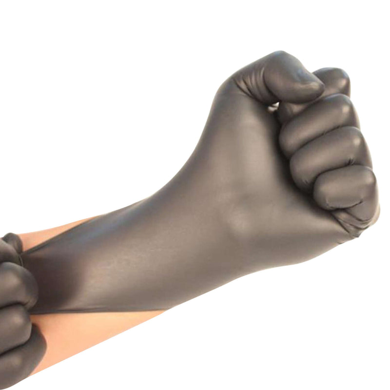 Intco Basic Synguard Latex Free Powder Free Protein Free Nitrile Exam Grade Gloves (Black), 1000/Case