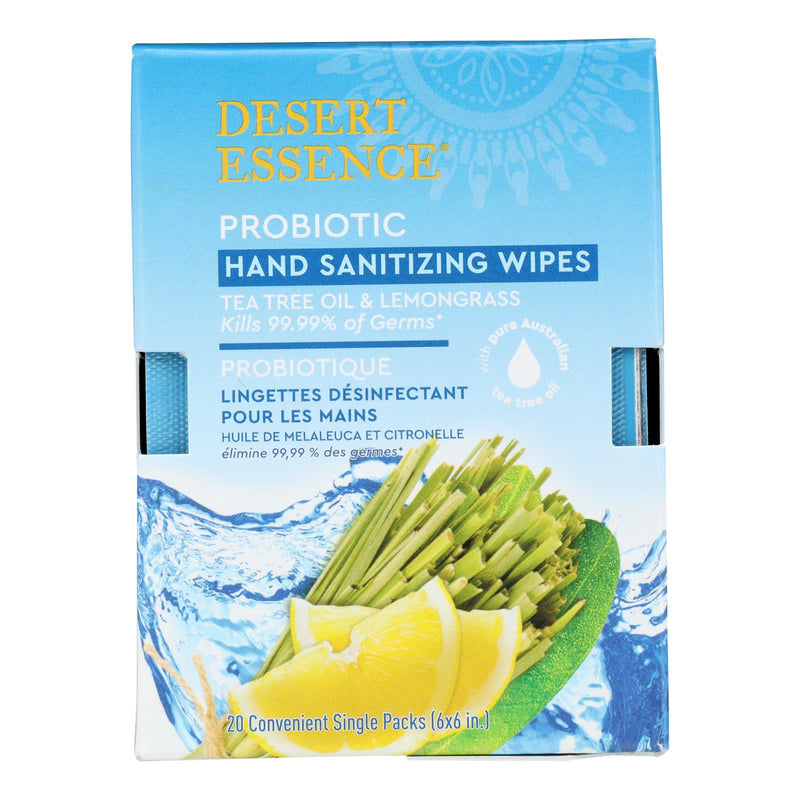 Desert Essence - Wipes Hand Sntzr Lmngrss - 1 Each -20 Count