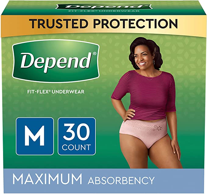Depend® Fit-Flex® Maximum Absorbent Underwear, Medium 1184203 PK