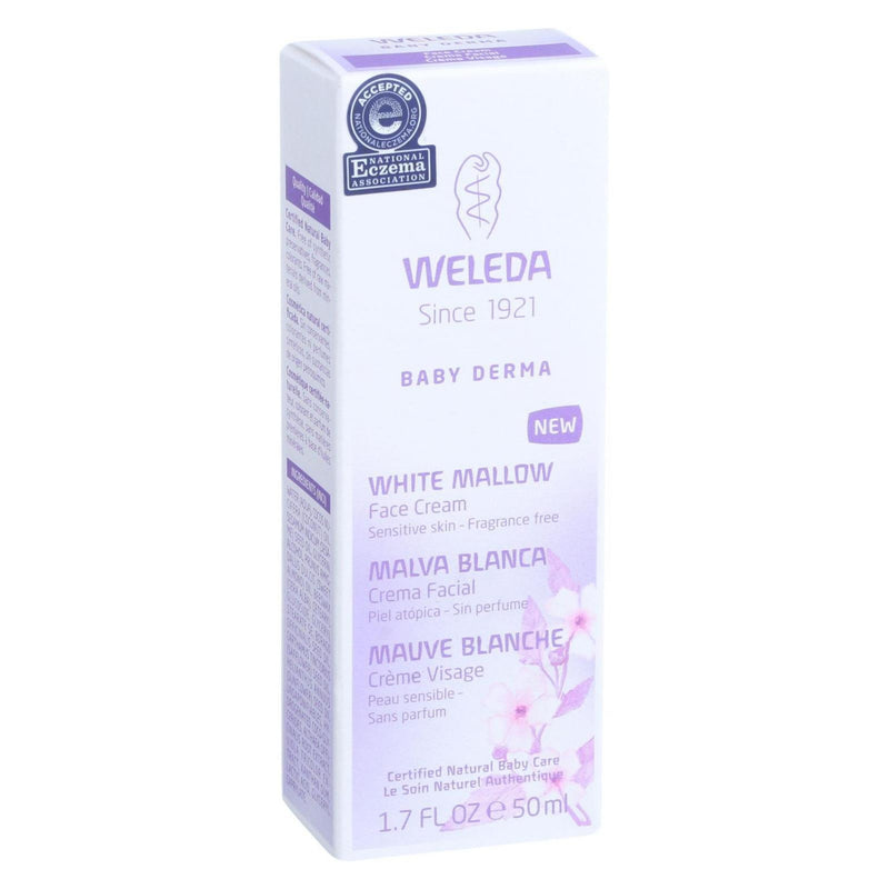 Weleda Face Cream - Baby Derma - White Mallow - 1.7 oz (1x1.7 FZ)