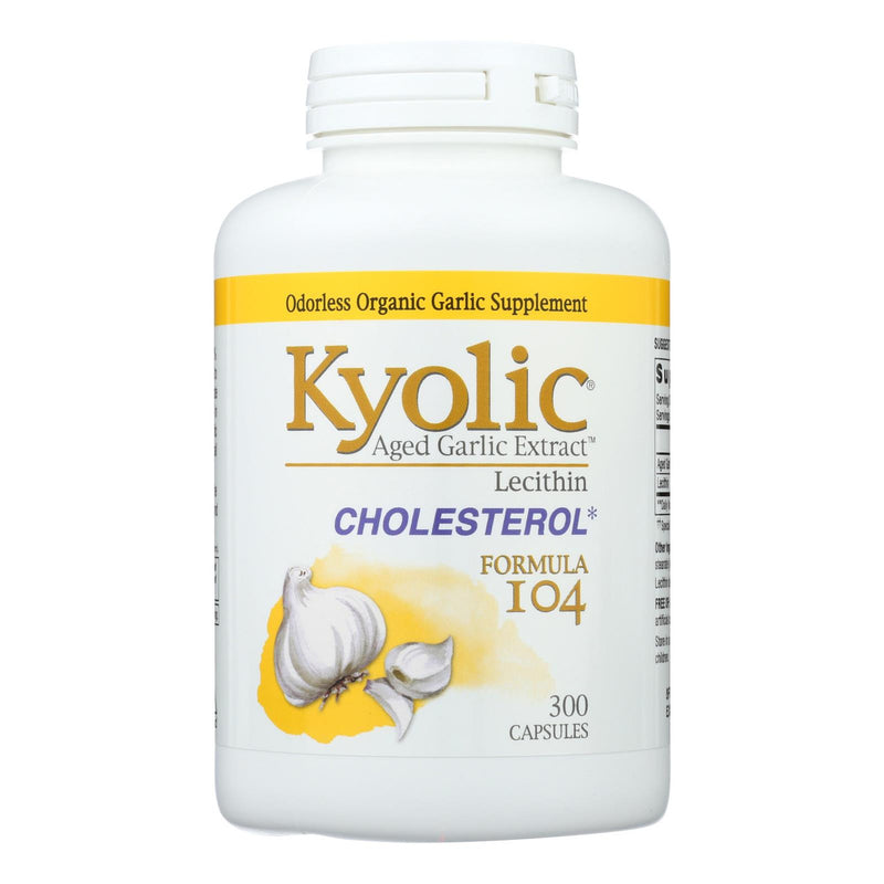 Kyolic - Aged Garlic Extract Cholesterol Formula 104 - 300 Capsules (1x300 CAP)