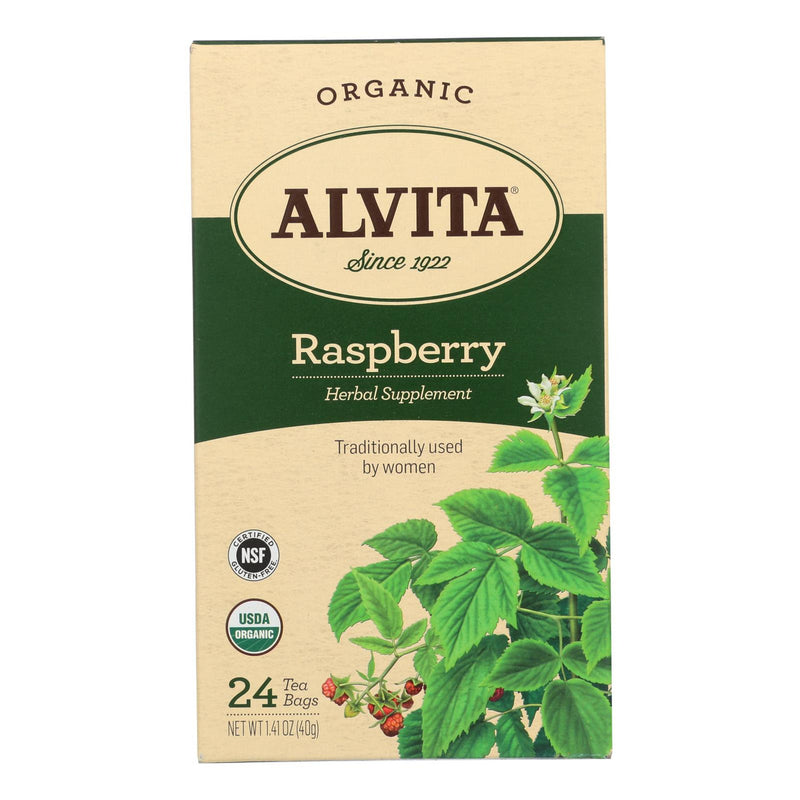 Alvita Teas Raspberry Tea - Organic - 24 Tea Bags (1x24 BAG)