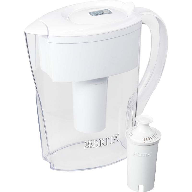 Brita - Space Saver Pitcher - White - Case of 2 - 1 Count (2x1 CT)