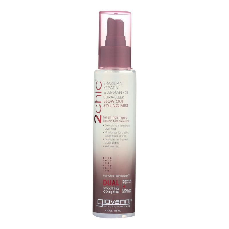 Giovanni 2chic Blow Out Styling Mist with Brazilian Keratin and Argan Oil - 4 fl oz (1x4 FZ)