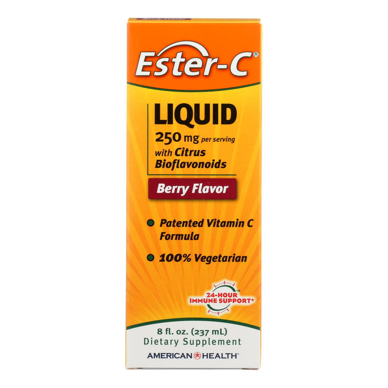 American Health - Ester-C with Citrus Bioflavonoids Berry - 250 mg - 8 fl oz (1x8 FZ)