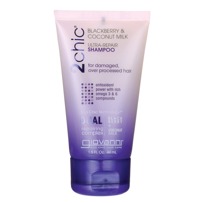 Giovanni  Shampoo 2chic Repairing Blackberry and Coconut Milk 1.5 oz