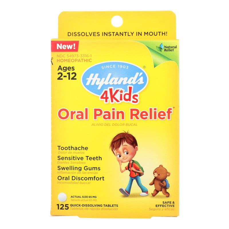 Hylands Homeopathic - 4kids Pain Relf Oral - 1 Each - 125 TAB (1x125 TAB)