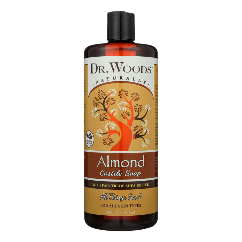 Dr. Woods Shea Vision Pure Castile Soap with Organic Shea Butter Almond - 32 fl oz (1x32 FZ)