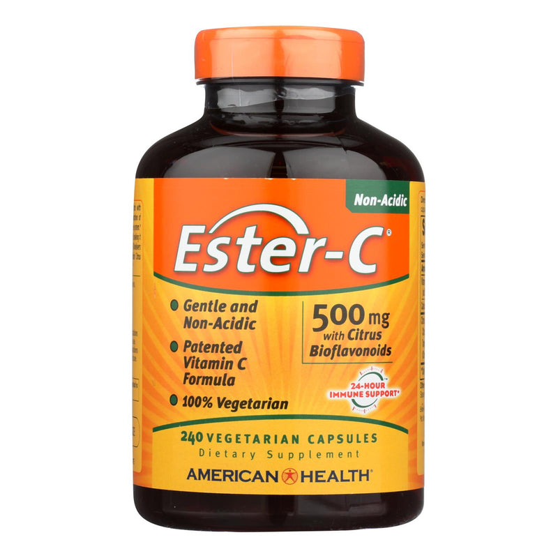 American Health - Ester-C with Citrus Bioflavonoids - 500 mg - 240 Vegetarian Capsules (1x240 CAP)