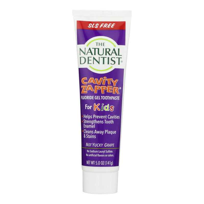 Natural Dentist Kids Cavity Zapper Toothpaste Buster Groovy Grape - 5 oz (1x5 OZ)