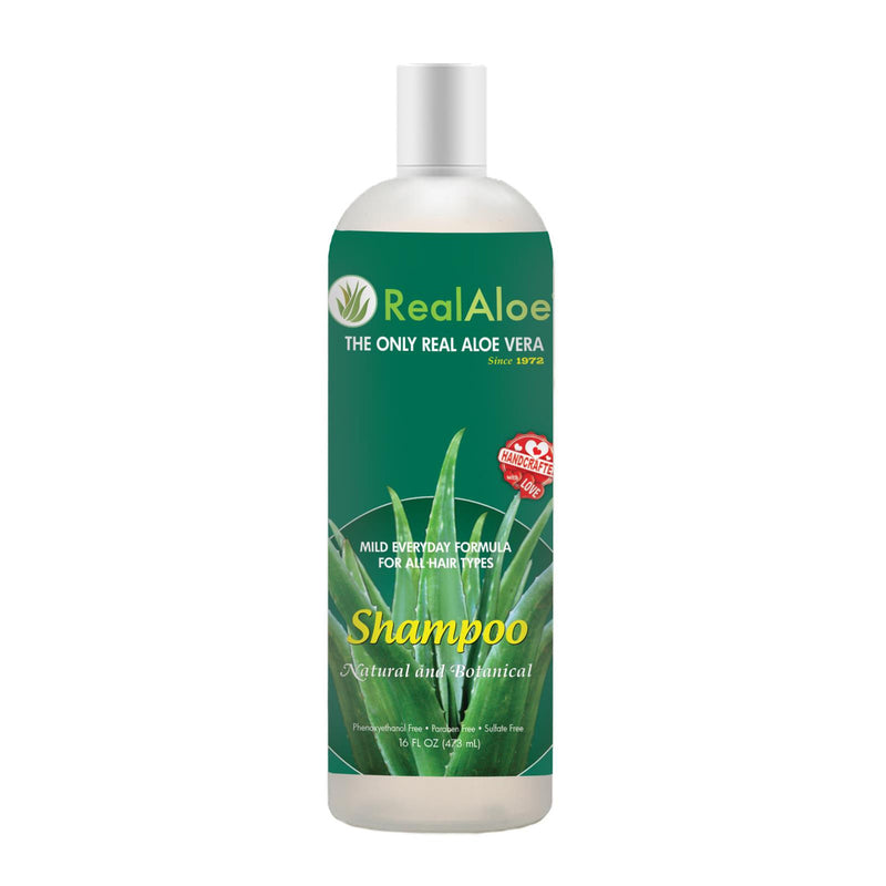 Real Aloe Shampoo - Aloe Vera - Mild - 16 fl oz (1x16 FZ)