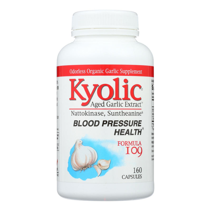 Kyolic - Aged Garlic Extract Blood Pressure Health Formula 109 - 160 Capsules (1x160 CAP)