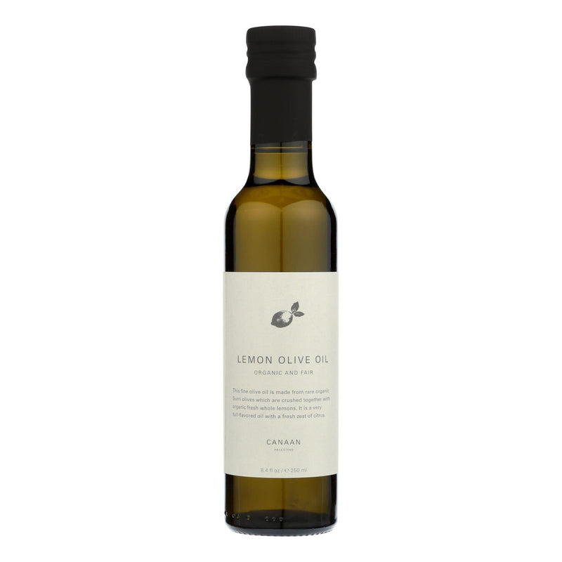 Canaan Fair Trade Lemon Olive Oil  - Case of 6 - 8.4 FZ (6x8.4 FZ)