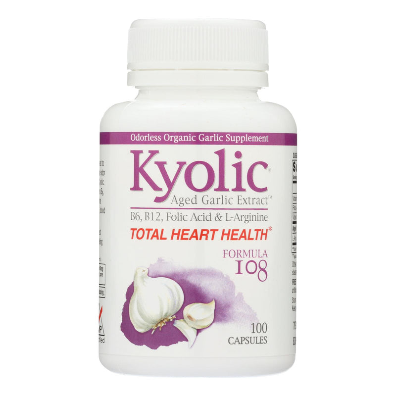 Kyolic - Aged Garlic Extract Total Heart Health Formula 108 - 100 Capsules (1x100 CAP)