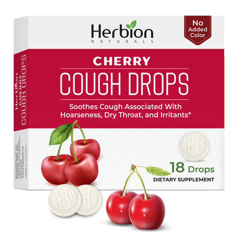 Herbion Naturals - Cough Drops Cherry - 1 Each - 18 CT (1x18 CT)